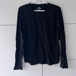 Segments Classic Black Long Sleeve 100% Wool Tee